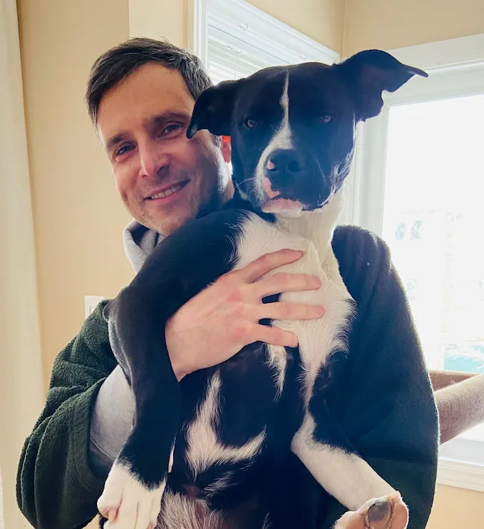 Geoff his dog